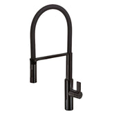 Parisi Libera Kitchen Mixer with Matt Black Spring Spray - Black/Matt Black